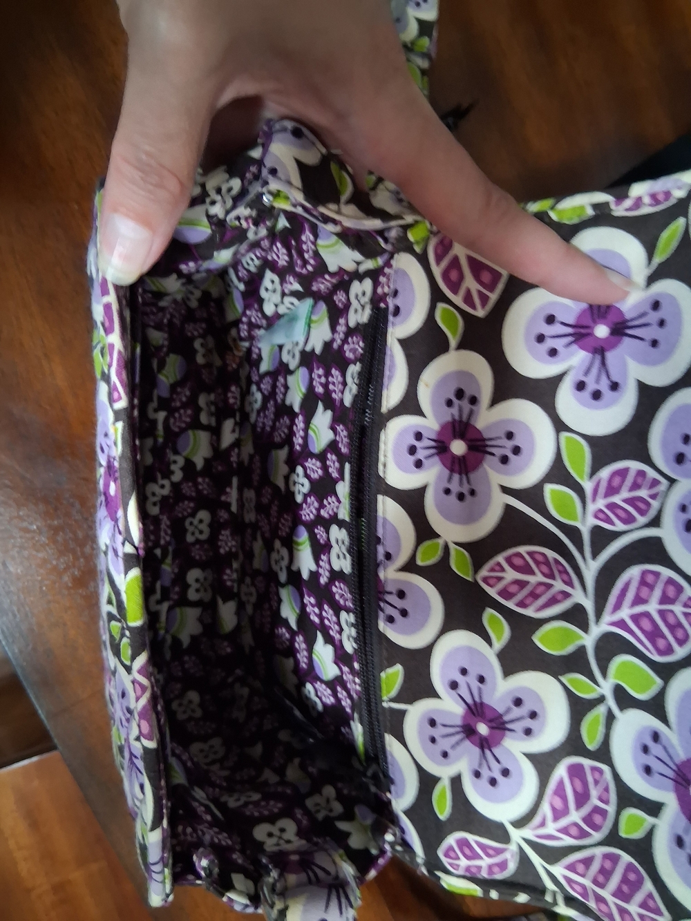 Vera Bradley Quilted Purse And Matchong Wallet - Picture 11 of 12